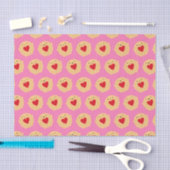Kawaii Jammie Dodger Biscuits Seidenpapier (Handwerk)