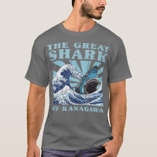 Kawaii Japan Great Wave Great Shark Niedlich Japan T-Shirt