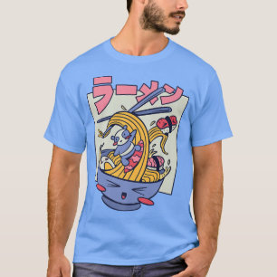 Kawaii Japan Panda Surfen Ein Ramen Noodle Wave Cu T-Shirt