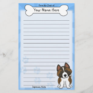 Kawaii Japaner-Akita-Briefpapier Briefpapier