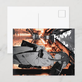 KAWAII Japanese Girl Postcard Postkarte