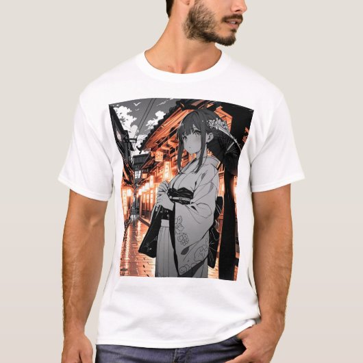 KAWAII Japanese Girl T-shirt (Vorderseite)