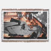 KAWAII Japanese Girl throw blanket Decke (Vorderseite)