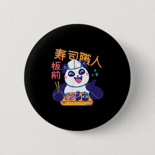 Kawaii Japanisch Sushi Zitat guten Koch Food Bear Button