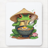 Kawaii Japanischer Ästhetischer Frosch Noodles Mousepad (Vorne)