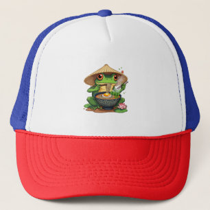Kawaii Japanischer Ästhetischer Frosch Noodles Truckerkappe