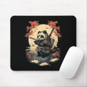 Kawaii Japanischer Stil Samurai Anime Panda Mousepad (Mit Mouse)