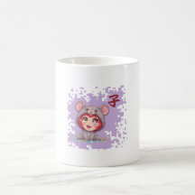 Kawaii Japanischer Zodiak Ratte – Jahr der Ratte