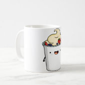 Kawaii-Joghurtbecher Kaffeetasse (Vorderseite Links)