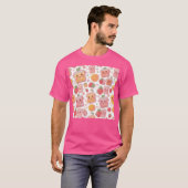 Kawaii Juice Box Muster Niedliche Erdbeeren Orang T-Shirt (Vorne ganz)