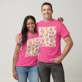 Kawaii Juice Box Muster Niedliche Erdbeeren Orang T-Shirt (Unisex)