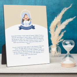 Kawaii Jungfrau Mary Prayer Fotoplatte