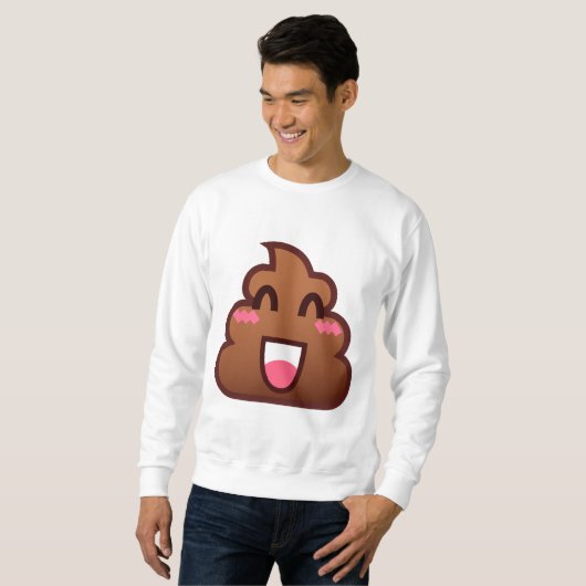Kawaii kack Emojis mens Sweatshirt (Vorne ganz)