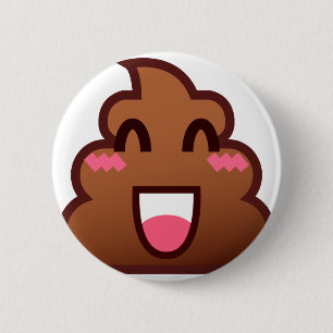 Kawaii kacke Emojis Button