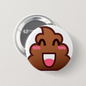 Kawaii kacke Emojis Button (Vorne & Hinten)