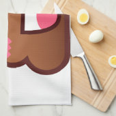 Kawaii kacke Emojis Geschirrtuch (Viertel Falte)