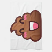 Kawaii kacke Emojis Geschirrtuch (Vertikal)