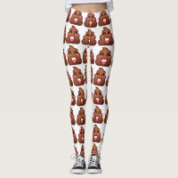 Kawaii kacke Emojis Leggings