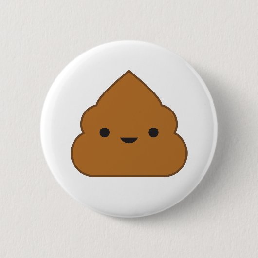 Kawaii kacken Knopf Button (Vorderseite)