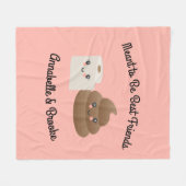 Kawaii kacken u. beste Freund-Geschenk TPs Fleecedecke (Vorderseite (Horizontal))