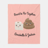 Kawaii kacken u. Freundin-Geschenk TPs Fleecedecke (Vorderseite)