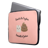 Kawaii kacken u. Freundin-Geschenk TPs Laptopschutzhülle (Vorderseite Links)