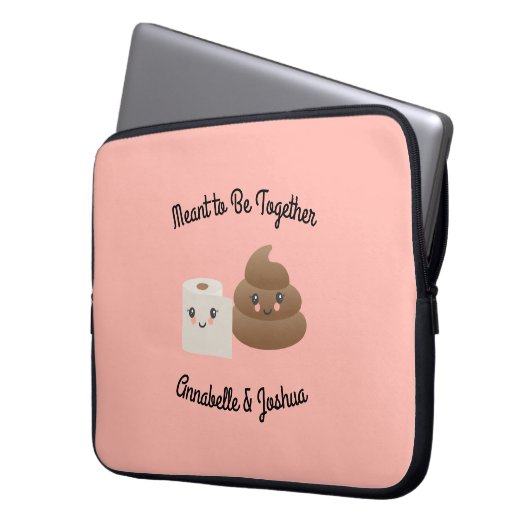 Kawaii kacken u. Freundin-Geschenk TPs Laptopschutzhülle (Vorderseite Links)