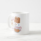 Kawaii Kaffee Kaffeetasse (Vorderseite Links)