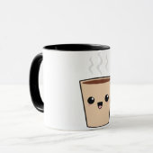 Kawaii Kaffee-Monster Tasse (Vorderseite Links)