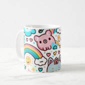 Kawaii Kaffeetasse (Vorderseite Links)
