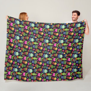 Kawaii-Kaktus-Flanelldecke Fleecedecke