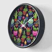 Kawaii-Kaktus-Wanduhr Uhr (Winkel)