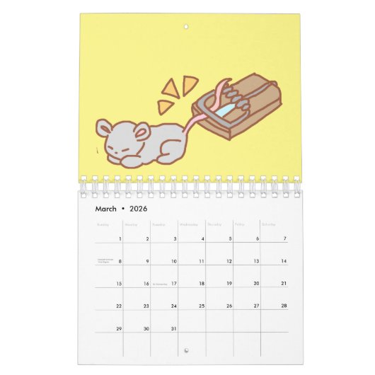 Kawaii Kalender (Mär 2026)