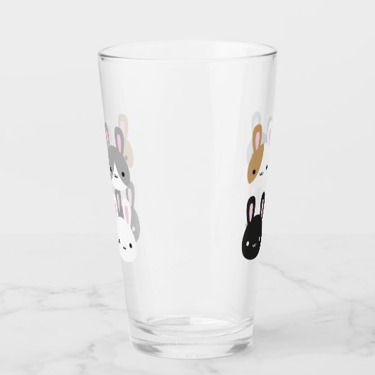 Kawaii Kaninchen Glas (Links)