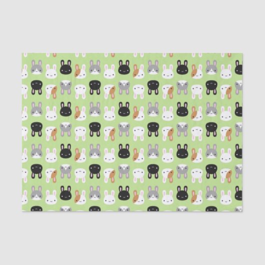 Kawaii Kaninchen Seidenpapier (Vorderseite)