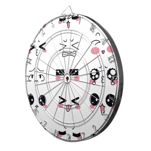 Kawaii kaomoji dartscheibe (Vorderseite rechts)