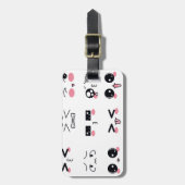 Kawaii kaomoji gepäckanhänger (Vorderseite vertikal)