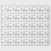 Kawaii kaomoji geschenkpapier (Flach)