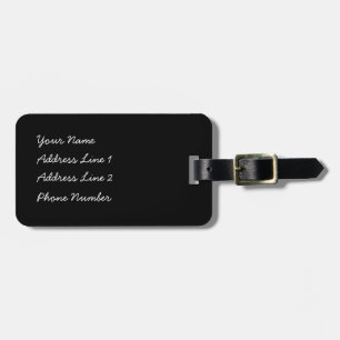 Kawaii kariertes Kaninchen Gepäckanhänger