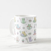 Kawaii-Kätzchen-Backmuster-Kaffeetasse Kaffeetasse (Vorderseite Links)