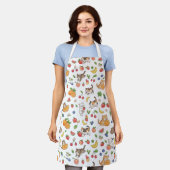 Kawaii-Kätzchen & Sommerfrüchte Küchenschürze Schürze (Getragen)