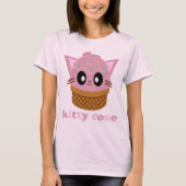 Kawaii-Kätzcheneiskatze T-Shirt (Vorderseite)
