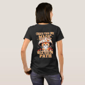 Kawaii Katze in einem Mushroom-Hut - Seien Sie sic T-Shirt (Schwarz voll)