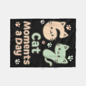 Kawaii Katze Kätzchen Mama 6 7 Alpha Gen Slang Six Fleecedecke (Vorderseite (Horizontal))