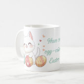 Kawaii Katze Osterfest Tasse mit Eiern - Katzen Li (Vorderseite Links)