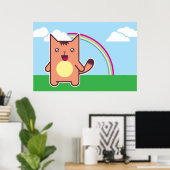 Kawaii-Katze Poster (Heimbüro)