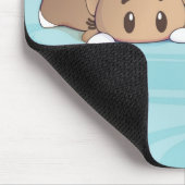 Kawaii Katze u. Kuchen Mousepad. Mousepad (Ecke)