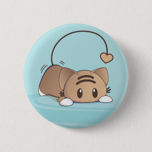 Kawaii Katzen-Abzeichen Button
