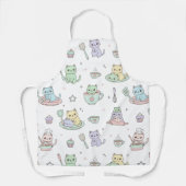 Kawaii-Katzen-Bäckerei-Spaß-Schürze Schürze (Vorderseite)