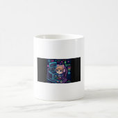 Kawaii-Katzen-Coder-Kaffeetasse | Süße Programmier Kaffeetasse (Mittel)